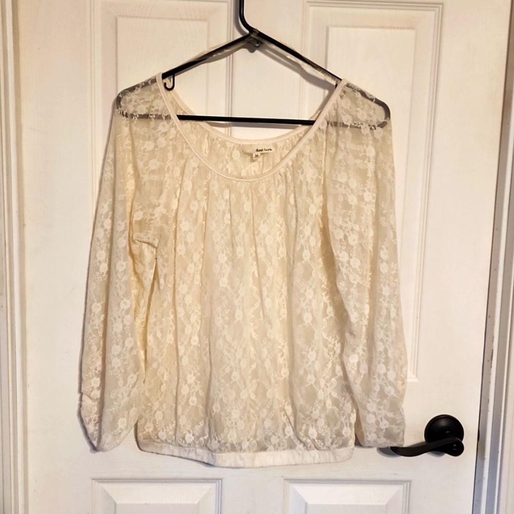 Derek Heart Lace Top